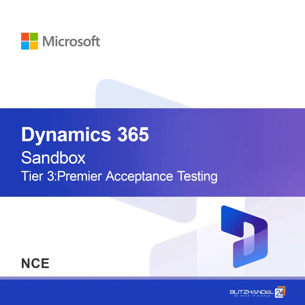 Dynamics 365 Operations - Piaskownica Poziom 3: Premierowe Testy Akceptacyjne