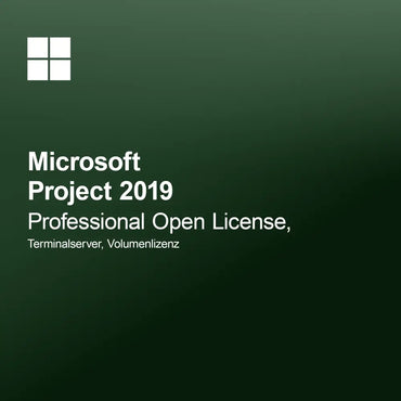 Microsoft Project 2019 Professional Open License, Terminalserver, licencja zbiorcza