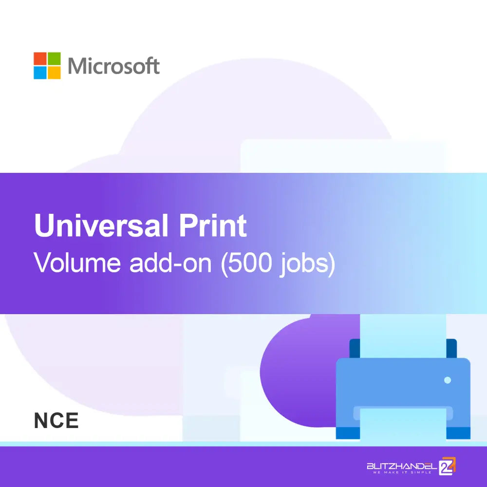 Dodatkowa pojemność Universal Print (500 zadań) (NCE)