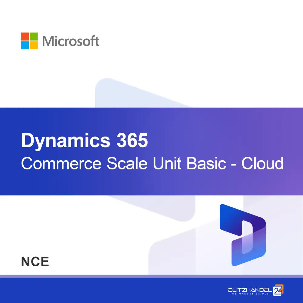 Dynamics 365 Commerce Scale Unit Basic - Chmura (NCE)