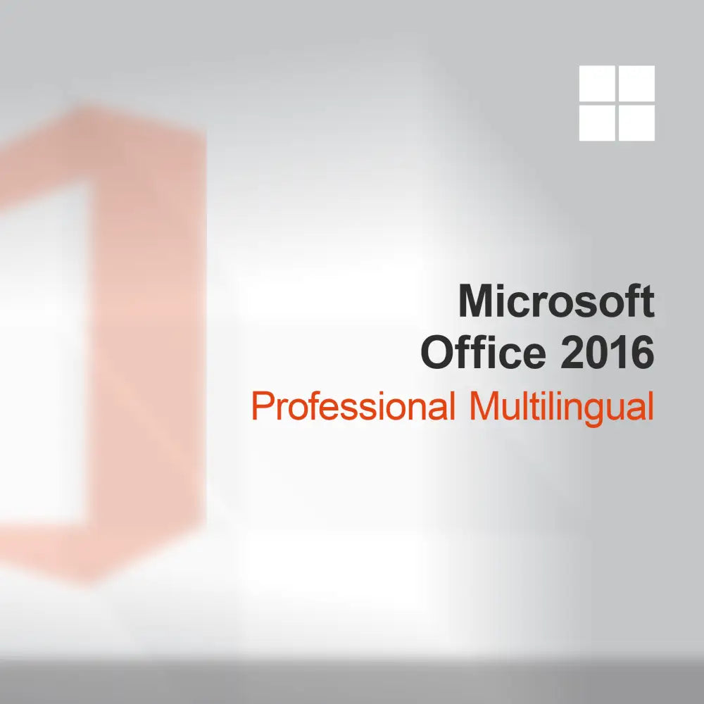Microsoft Office 2016 Professional Wielojęzyczny