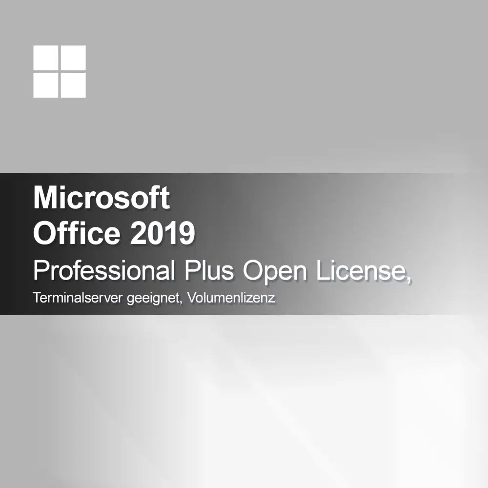 Microsoft Office 2019 Professional Plus Open License, odpowiedni dla serwera terminali, licencja zbiorcza